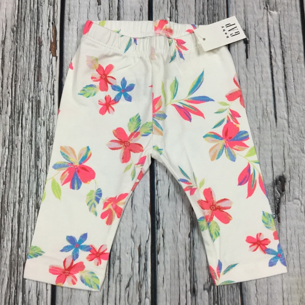Gap Girls 0-3 month Floral Leggings Pants